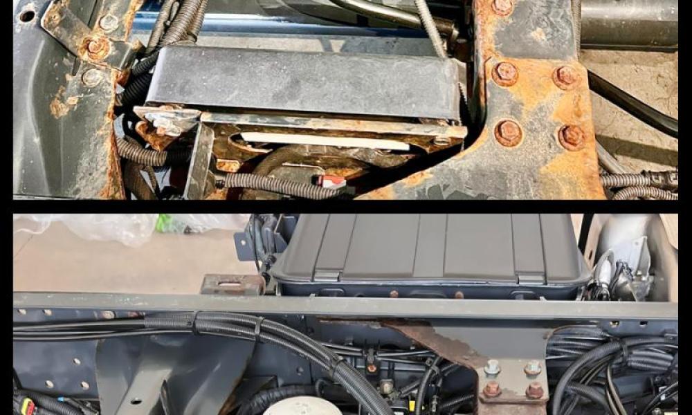 Pulizia a ghiaccio secco Iveco Eurocargo | Trattamento ruggine